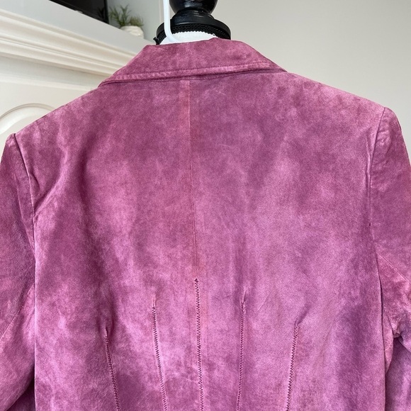 Pursuits ltd suede leather jacket blazer in a size large gorgeous color - Picture 12 of 16